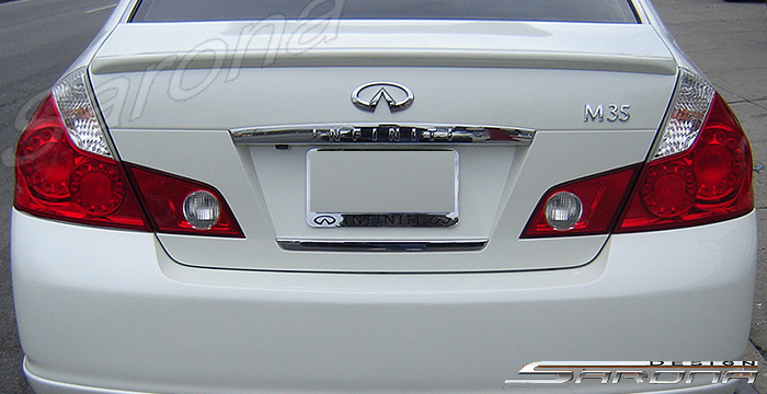 Custom Infiniti M35 Trunk Wing  Sedan (2008 - 2010) - $239.00 (Manufacturer Sarona, Part #IF-026-TW)